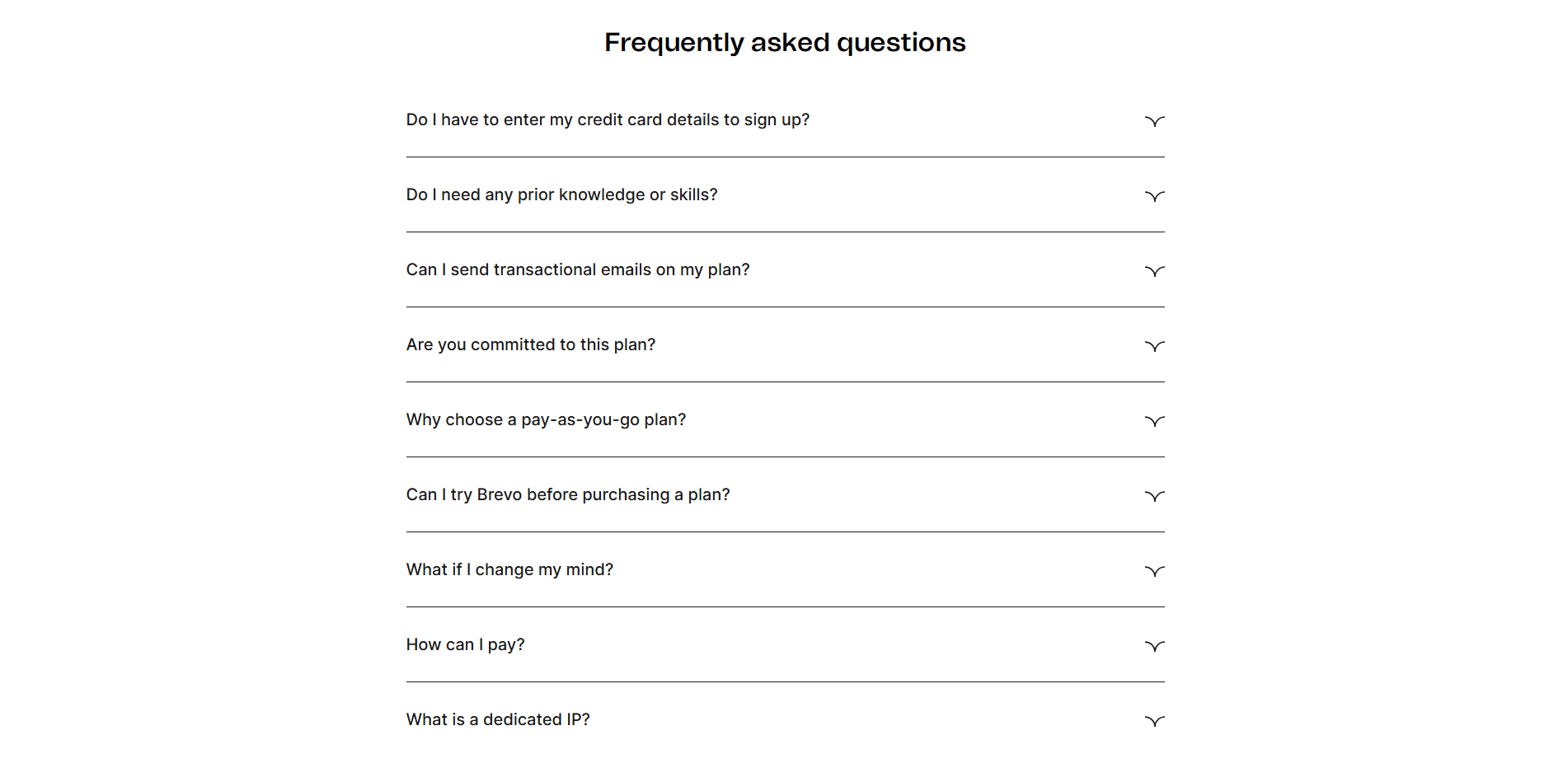 Brevo Faq
