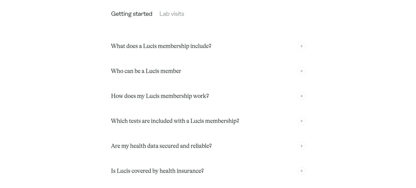 Lucis faq section