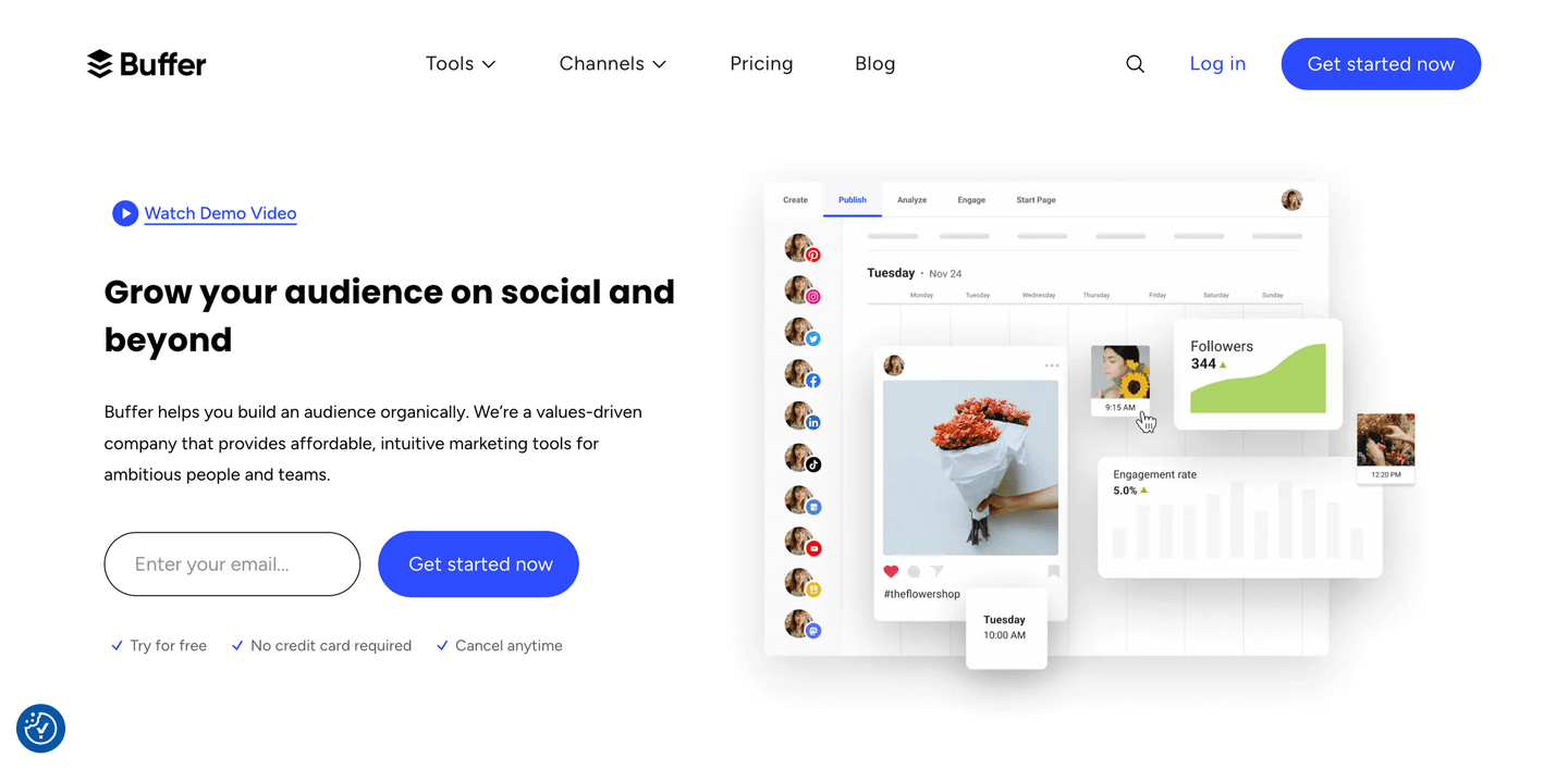 Buffer hero section