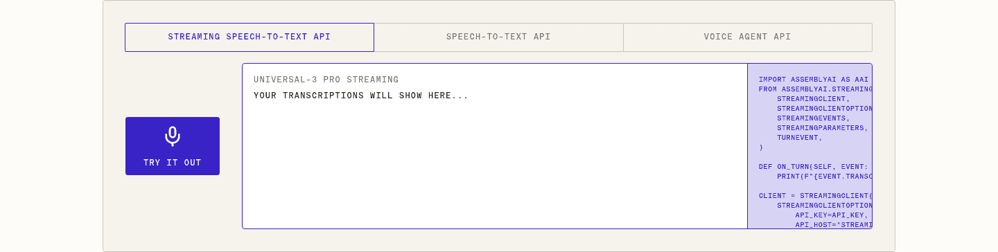 Assemblyai Features