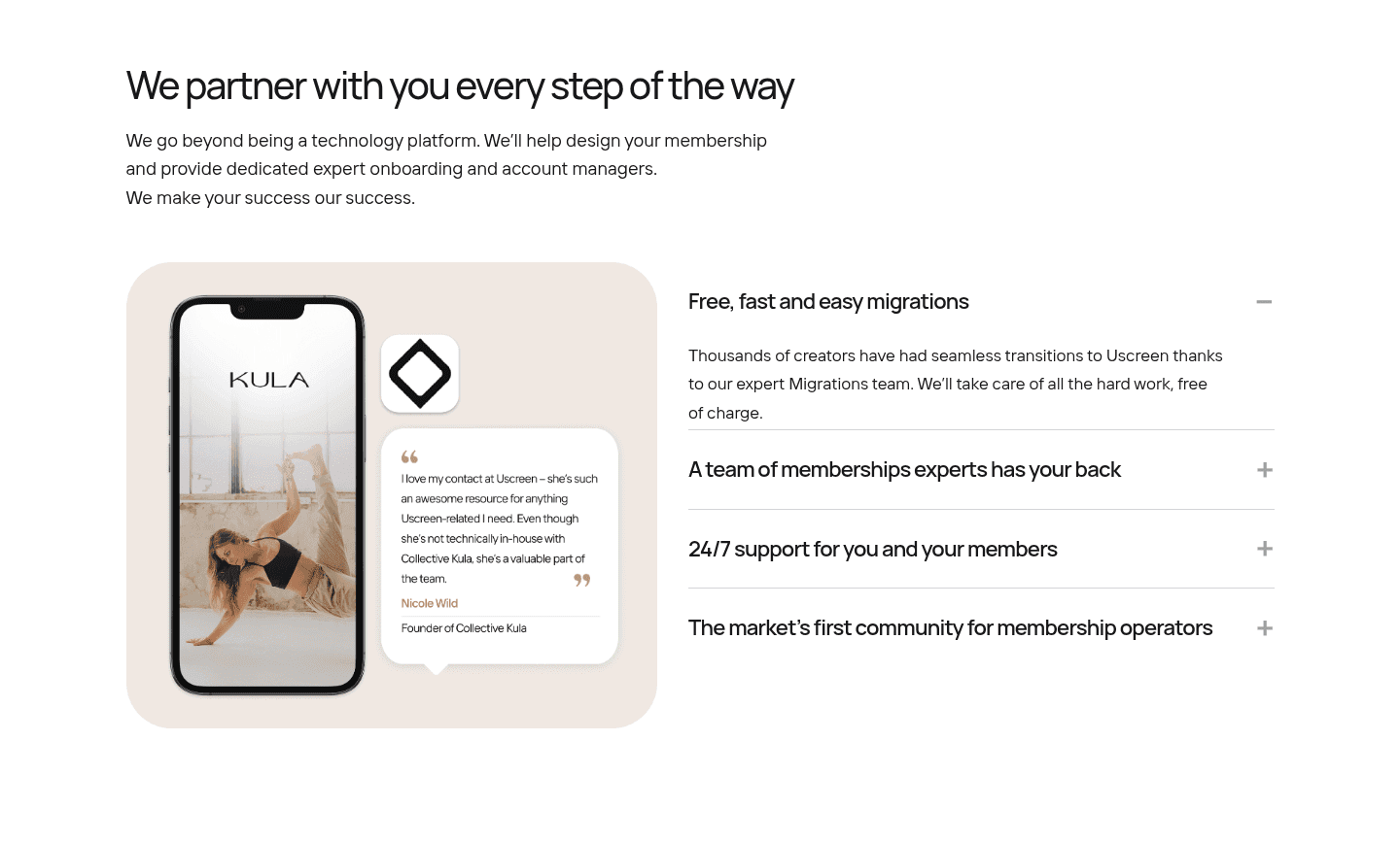 Uscreen Features