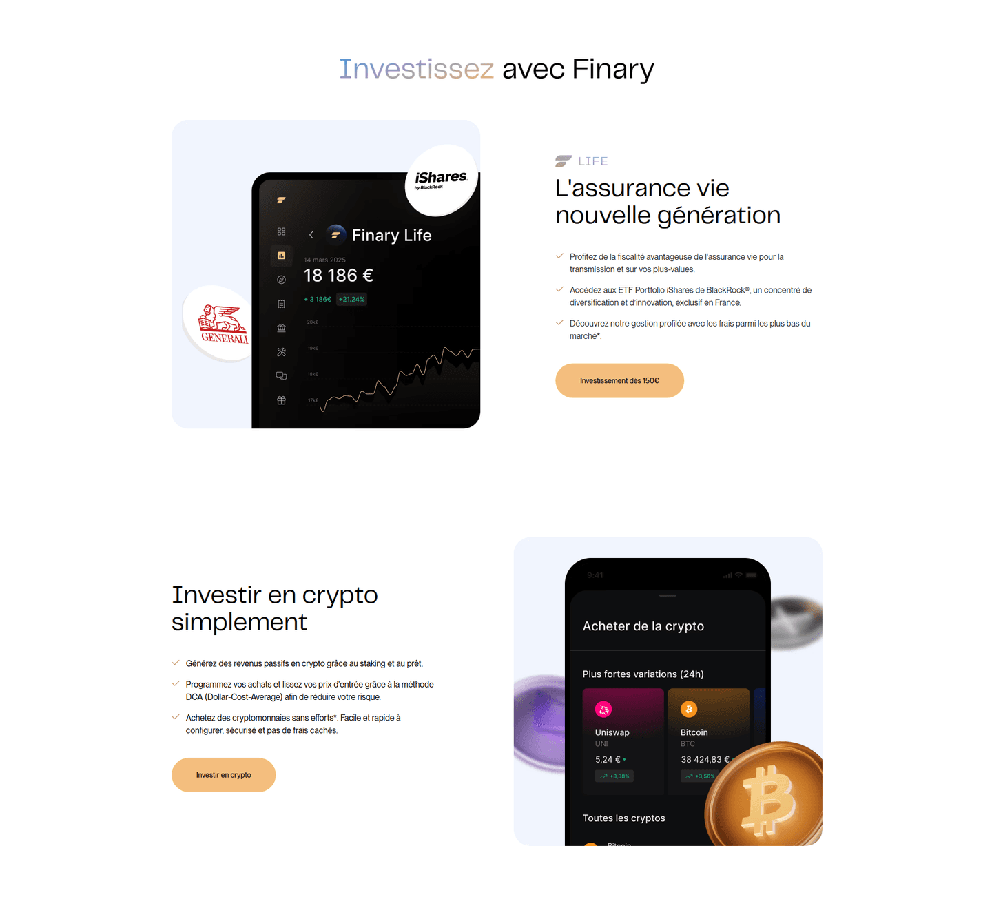 Finary Features