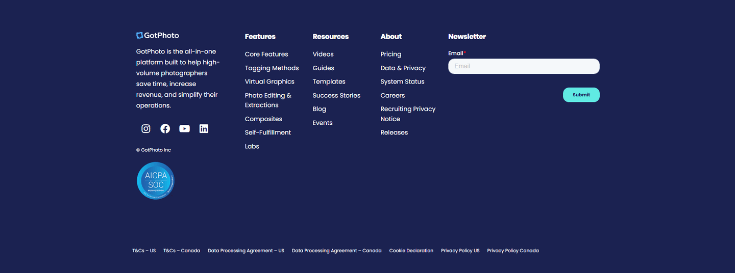 GotPhoto Footer