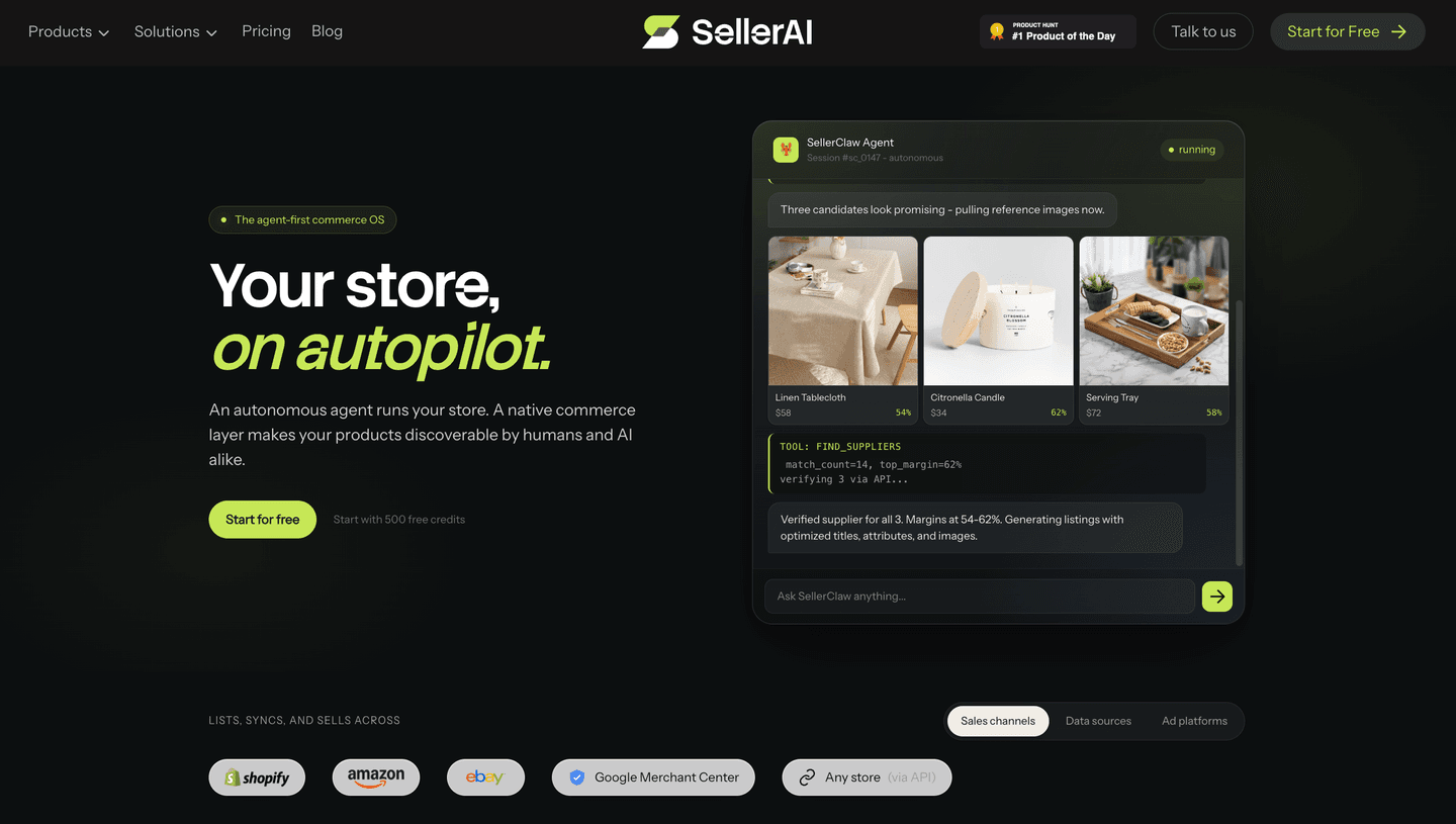 SellerClaw Hero