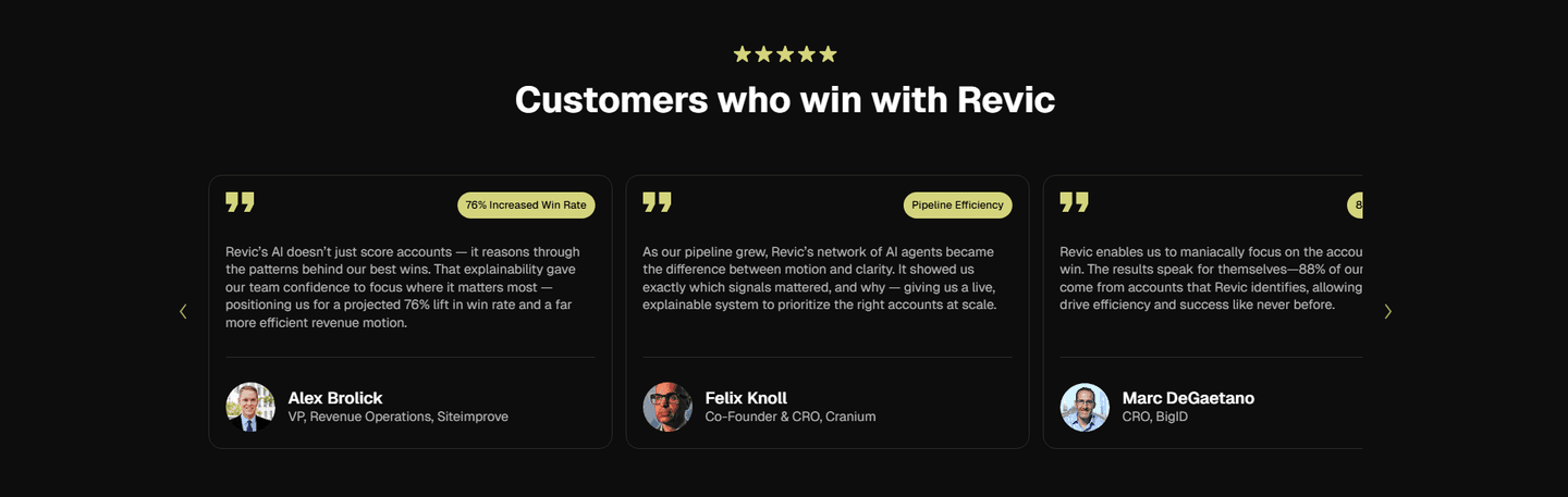 Revic Testimonial